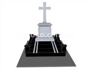 3д модель памятника на одного. Высота памятника, по дизайнерскому проекту.