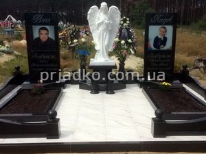 Фото ангела на могиле после установки. Купить скульптуру ангела для памятника, можно с нашего сайта сейчас.