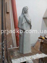 Скульптура из глины, изготовление. Высота фигуры из глины - согласно проекта памятника.