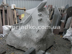 Изготовление скульптуры из гранита на заказ в цеху Александра Прядко в Киеве. Размер скульптуры - согласно проекта памятника.