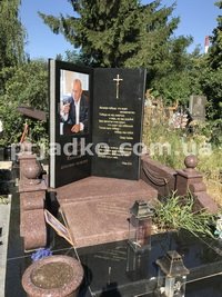 Современный памятник на одного человека. Фото памятника на заказ. Высота памятника из каталога - согласно проекта.