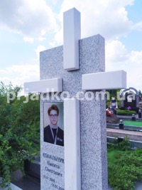 Фото памятника на одного на кладбище. Размеры - согласно проекта.