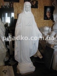 Высота скульптуры 120  х  х 27 см. Размах рук статуи - 45 см. Цена сегодня 19 тыс. грн.