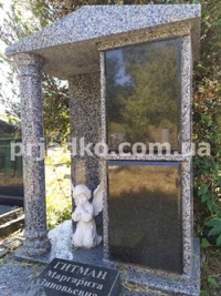 Размеры памятника для колумбария согласно проекта.