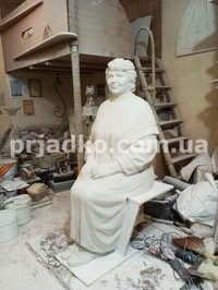 Изготовление скульптуры женщины, фото.