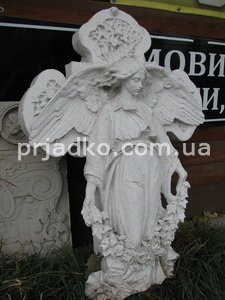 Фигура ангела. Фото скульптуры ангела с крестом. Заказать скульптуру ангела для памятника, вы можете прямо с сайта сейчас.